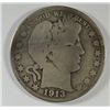 Image 1 : 1913 BARBER HALF DOLLAR GOOD