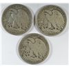 Image 2 : 3-1920-S WALKING LIBERTY HALF DOLLARS "GRADING SET" (GOOD,VG,FINE)