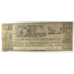 1836 $10 CALAIS, ME (WASHINGTON COUNTY BANK)