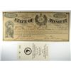Image 1 : 1874 $537 STATE OF MISSOURI NOTE