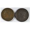 Image 1 : 1843 FINE+ & 1846 VF LARGE CENTS