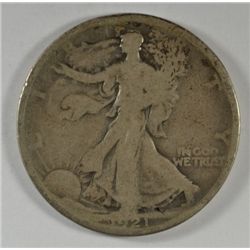 1921 WALKING LIBERTY HALF DOLLAR AG