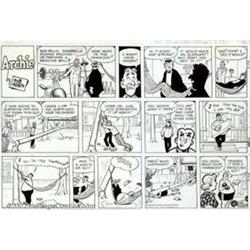 Bob Montana - Original Comic Strip Art for Archie Sunday dated 3-26-61 (King Features Syndicate,...