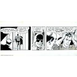 Nick Cardy and Al Plastino - Original Comic Strip Art for Batman daily (DC, 1972). Here are 11 co...