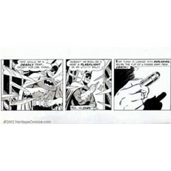 Nick Cardy and Al Plastino - Original Comic Strip Art for The Batman daily (unpublished, 1972). B...