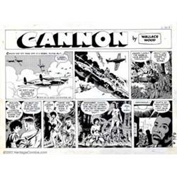 Wally Wood - Original Comic Strip Art for Cannon #26 (Wood and Richter, Inc., 1972). In the 1970s...