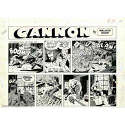 Wally Wood - Original Art for Cannon strip (Wood and Richter, 1971). Wally Wood is the undisputed...