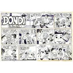Irwin Hasen - Original Comic Strip art for two Dondi Dailies (Chicago Tribune, 1974). Irwin Hasen...