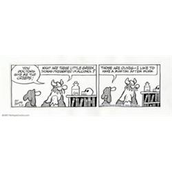 Dik Browne - Original Comic Strip Art for Hagar the Horrible daily (1986). A very amusing Hagar d...