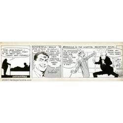 Frank Frazetta - Original Comic Strip Art for Johnny Comet daily dated 12-4-1952 (Pub., 1952). A...