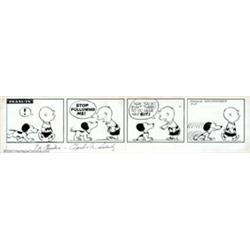 Charles M. Schulz - Original Comic Strip Art for Peanuts daily dated 7-27-54 (United Features Syn...