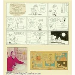 Charles Schulz - Original Comic Strip Art for Peanuts Sunday dated 2-6-77 (United Features Syndic...