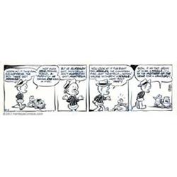 Walt Kelly - Original Art Comic Strip Art for Pogo daily dated 8-5-67 (Hall Syndicate, 1967). A p...