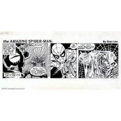 Fred Kida - Original Comic Strip Art for Amazing Spider-Man dated 3-8-82. (Marvel, 1982) This dai...