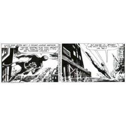 Dan Barry - Original Comic Strip Art for Spider-Man daily dated 1-14-86 (Marvel, 1986). Here is a...