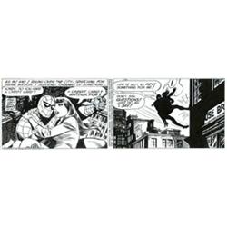 Dan Barry - Original Comic Strip Art for Spider-Man daily dated 10-4-86 (Marvel, 1986). Mary Jane...