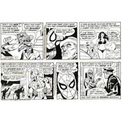 Larry Lieber - Original Comic Strip Art for Spider-Man daily, Lot of 5 (Marvel, 1987-1995). Here...