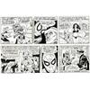 Image 1 : Larry Lieber - Original Comic Strip Art for Spider-Man daily, Lot of 5 (Marvel, 1987-1995). Here...