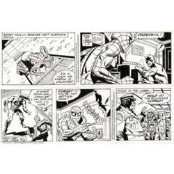 Larry Lieber - Original Comic Strip Art for Spider-Man daily, Lot of 2 (Marvel, 1993). Offered he...