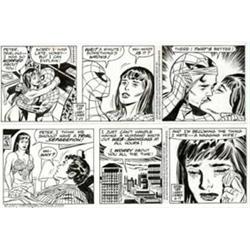 Larry Lieber - Original Comic Strip Art for Spider-Man daily, Lot of 5 (Marvel, 1993-1995). This...