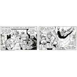 Larry Lieber - Original Comic Strip Art for Spider-Man daily dated 1-3-94 (Marvel, 1994). The Bea...