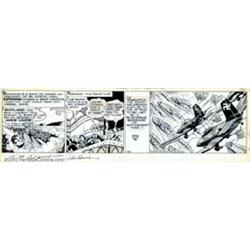 Joe Shuster - Original Comic Strip Art for Superman daily (McClure Newspaper Syndicate, 1943). Ve...