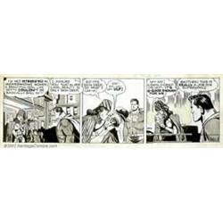 Wayne Boring - Original Comic Strip Art for Superman daily dated 3-9-48 (McClure Newspaper Syndic...