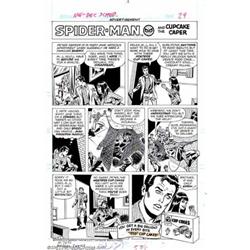Mike Esposito - Original Art for Spider-Man Hostess Cup Cake Ad (Marvel, 1976). If these ads don'...