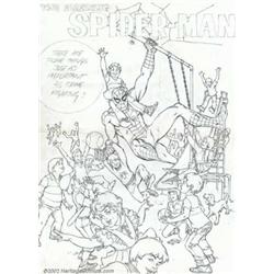 Artist Unknown - Original Art for Amazing Spider-Man Specialty Cover - Prelim (Marvel). Large ful...