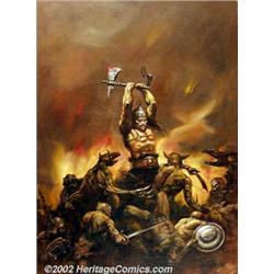Doug Beekman - Original Cover Painting for Savage Sword of Conan #148 (Marvel, 1985). Outstanding...