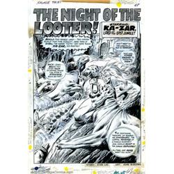 John Buscema - Original Art for Savage Tales #1, Complete 15 page story. (Marvel, 1971). Ka-Zar i...