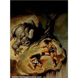John Buscema - Original Cover Painting for Savage Sword of Conan #40 (Marvel, 1978). Marvel maest...