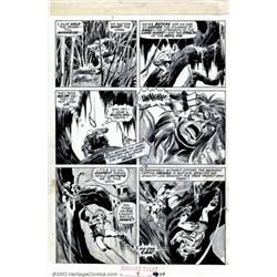 John Buscema - Original Art for Savage Tales #5, page 54 (Marvel, 1974). Ka-Zar appears in every...