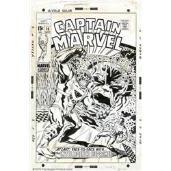 Sal Buscema and Vince Colletta - Original Cover Art for Captain Marvel #16 (Marvel, 1969). Here i...