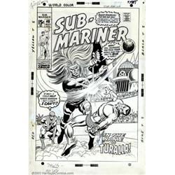 Sal Buscema - Original Cover Art for Sub-Mariner #40 (Marvel, 1971). This is a fantastic cover by...