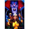 Image 1 : Greg and Tim Hildebrandt - Original Painting for X-Men Trading Card (undated). Rogue, Wolverine a...