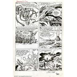 Jack Kirby and Dick Ayers - Original Art for Avengers #1, page 20 (Marvel, 1963). Thor is feature...