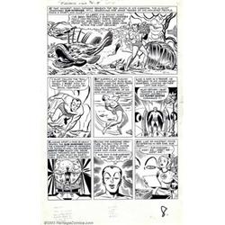 Jack Kirby and Dick Ayers - Original Art for The Fantastic Four #14, page 8 (Marvel, 1963). Namor...