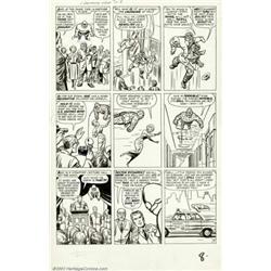 Jack Kirby and Dick Ayers - Original Art for Fantastic Four #17, page 8 (Marvel, 1963). This terr...