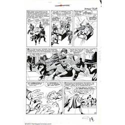 Jack Kirby and Paul Reinman - Original Art for X-Men #2, page 19. (Marvel, 1963). This pulse-poun...