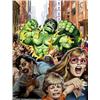Image 1 : Earl Norem - Original Painted Cover for The Hulk magazine #16 (Marvel, 1979). Riding high on the...