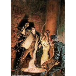 Earl Norem - Original Painted Cover for Monsters Unleashed #8 (Marvel, 1975). Menaced by a deform...