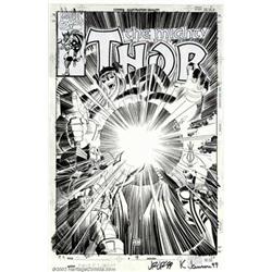 John Romita Jr. and Klaus Janson - Original Cover Art for Thor #9 (No Publisher, 2000). This fant...