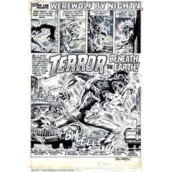 Tom Sutton - Original Art for Werewolf By Night #9 - Complete 19-page Story (Marvel, 1973). One o...