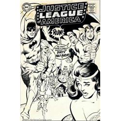 Neal Adams - Original Cover Art for Justice League of America #66 (DC, 1968). This is one of Adam...