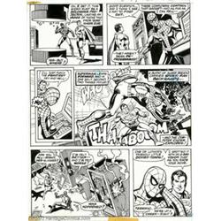 Ross Andru and Dick Giordano - Superman vs. Spider-Man, page 65 (DC/Marvel, 1976). Superman pulls...