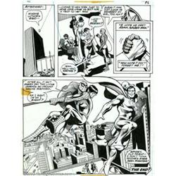 Ross Andru and Dick Giordano - Superman vs. Spider-Man, page 91 (DC/Marvel, 1976). A spectacular...