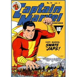C.C. Beck - Original Cover Art Recreation of Captain Marvel Adventures #14 (1974). Incredible rec...