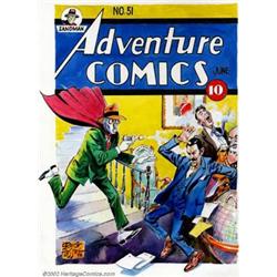 Creig Flessel - Original Cover Art Re-creation for Adventure Comics #51 (DC, 1940). This fantasti...