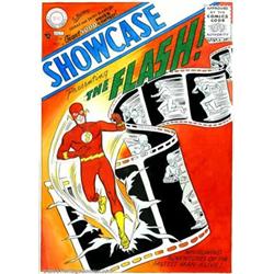 Carmine Infantino - Original Cover Art Recreation for Showcase #4 (1990s). Beautiful watercolor r...